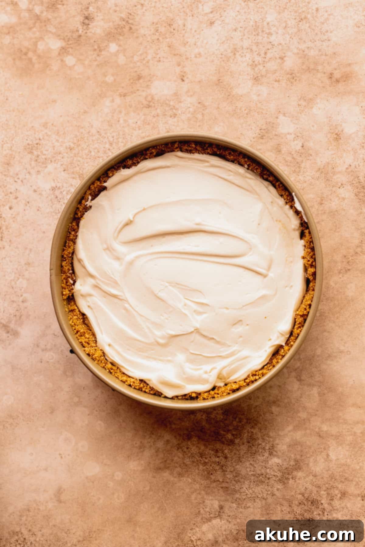 Marbled No Bake Pumpkin Cheesecake 11 Layer of cheesecake batter.