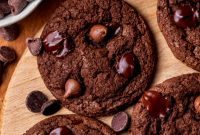 Triple Chocolate Chunk Cookies