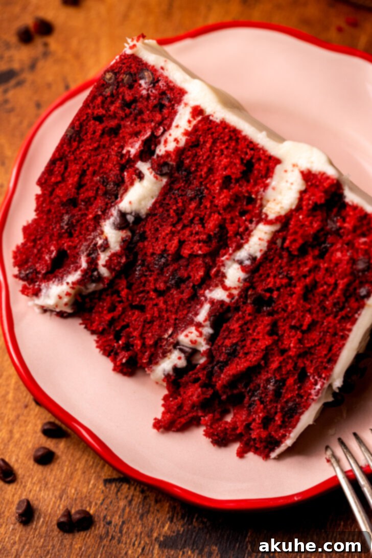A single slice of the cake served on a plate.
